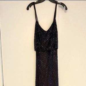 Adrianna Papell New w/ Tags Gunmetal Beaded Dress